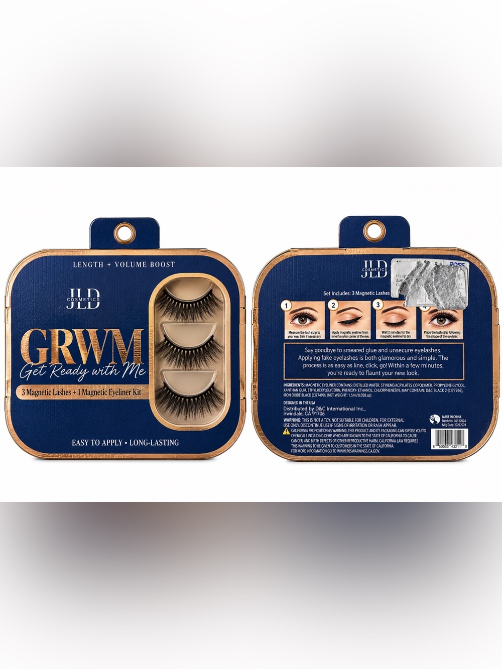 Magnetic False Lashes - Black (3 Pack)